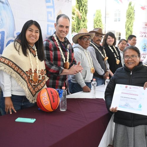Develan mural y convocan en Temoaya a la corresponsabilidad en el rescate y cuidado del agua