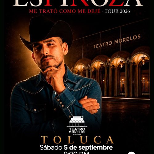 ¡Espinoza Paz prepara una noche de emociones en Toluca con su gira «Me Trató Como Me Dejé»