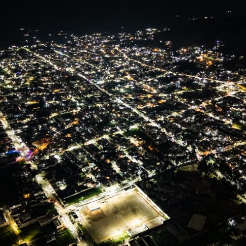 A mitad del camino, Toluca resplandece con 57 mil luminarias; Ricardo Moreno proyecta llegar a 70 mil