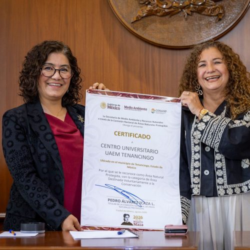 UAEMéx recibió certificación que reconoce al Centro Universitario Tenancingo como Área Destinada Voluntariamente a la Conservación*