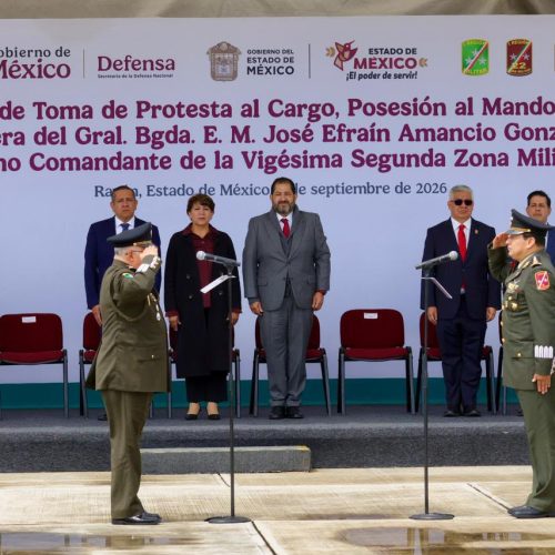 Presencia Francisco Vázquez la protesta al cargo de comandante de la 22ª Zona Militar